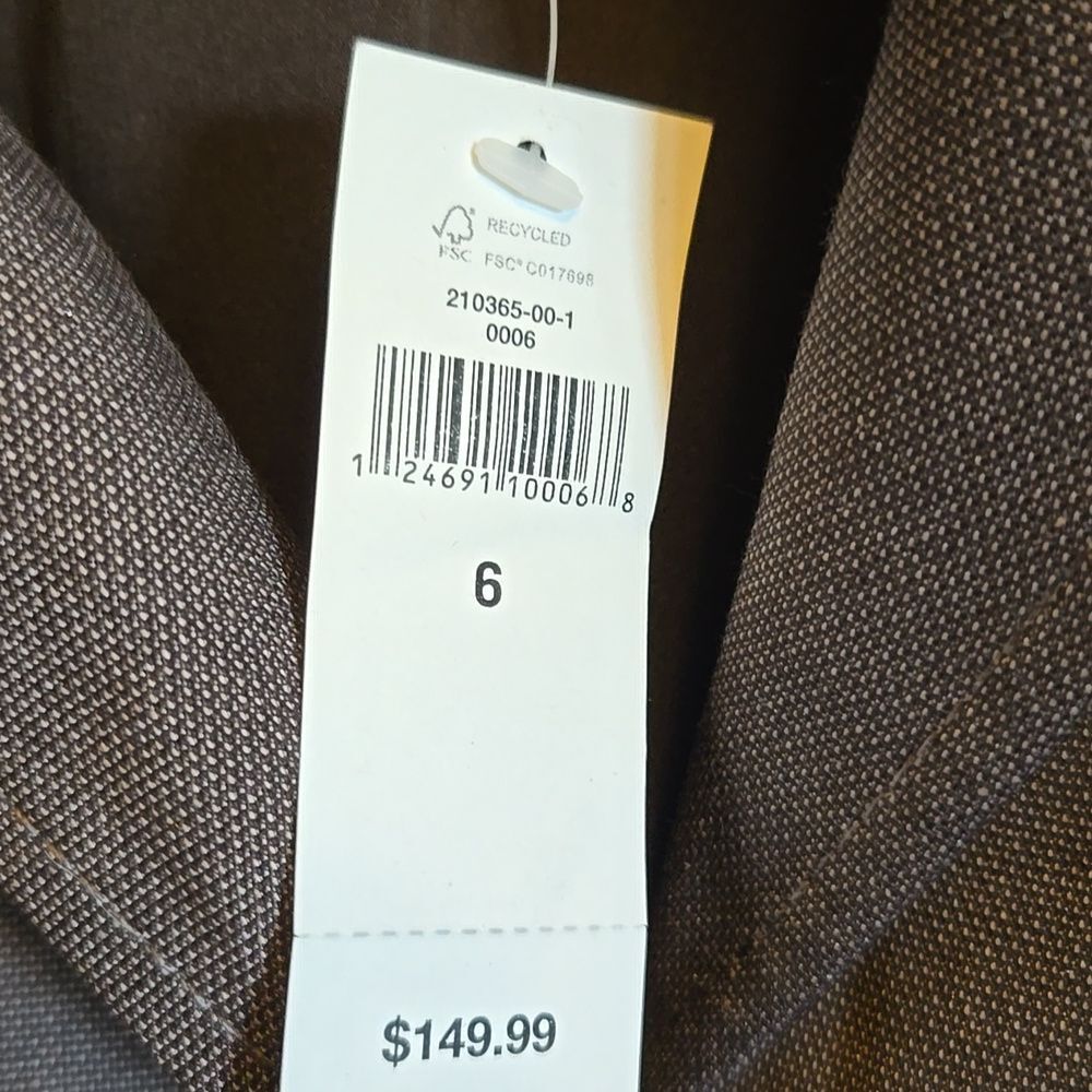 Banana Republic-Brown short light blazer Sz 6 NWT. - Picture 3 of 9